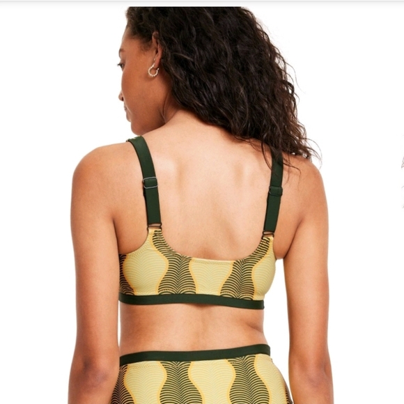 Fe Noel x Target Women's Mirco Waves Print Bralette Bikini Top - Picture 2 of 15